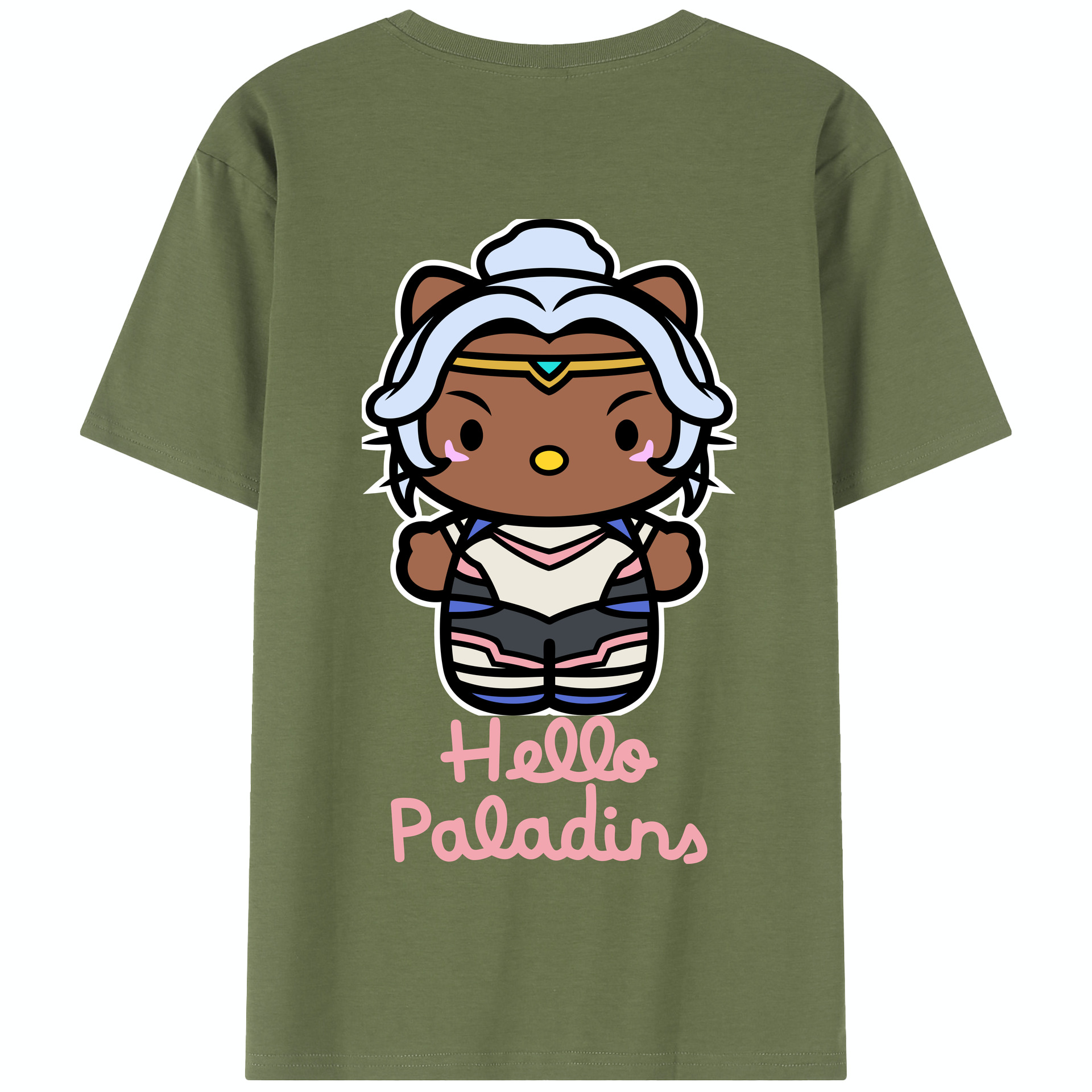 （画像用） Hello Kitty ハローキティ 綿100％半袖Tシャツ（背面プリント）